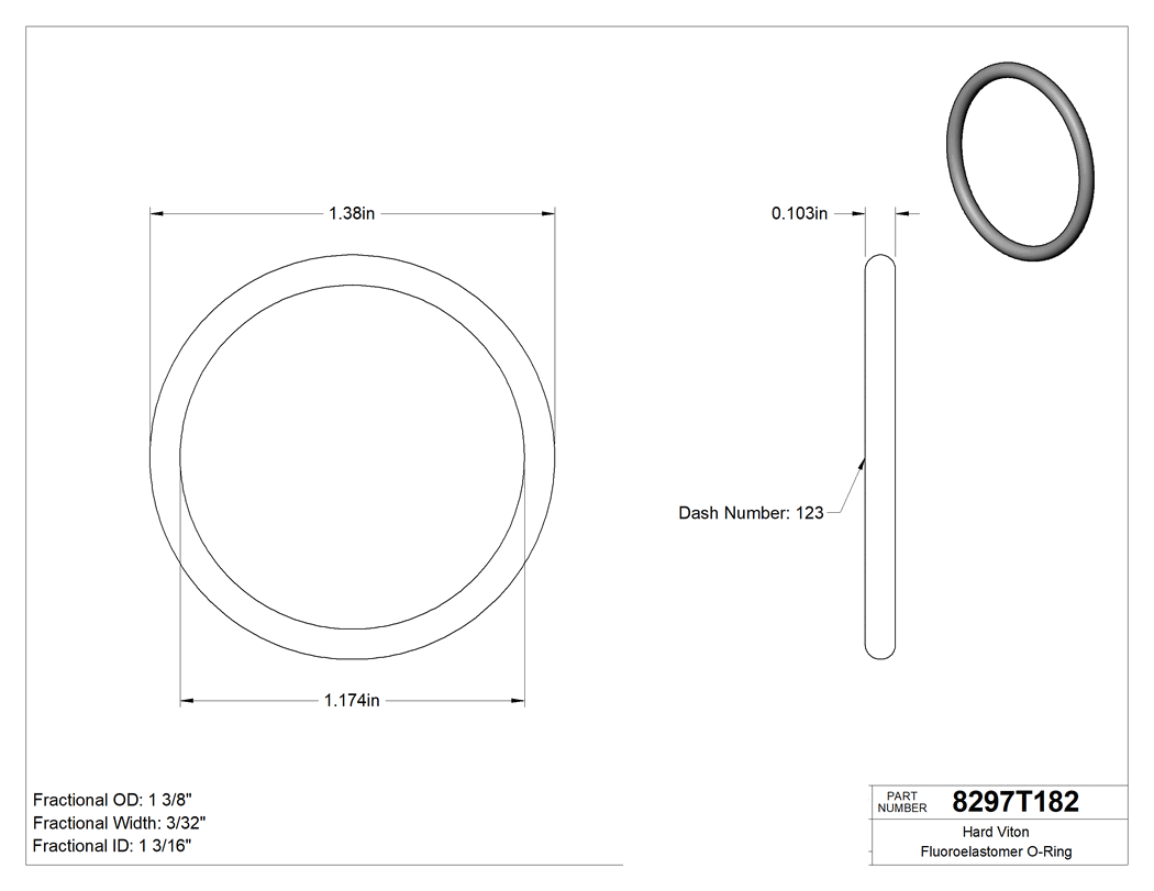Technical drawing - 8297T182